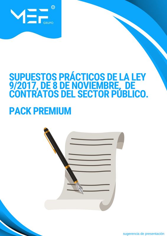 Pack PREMIUM Supuestos Prácticos de la Ley 9/2017, de Contratos del Sector Público