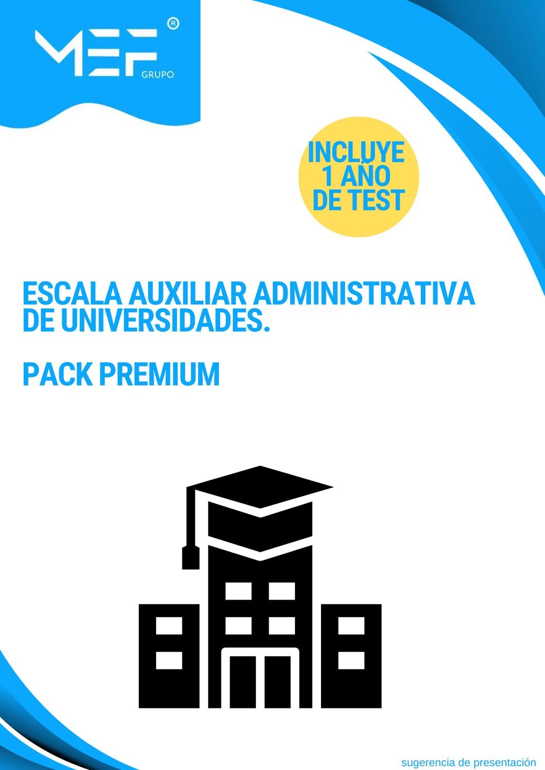 Pack PREMIUM Escala Auxiliar Administrativa de Universidades + 1 AÑO de test online gratis.