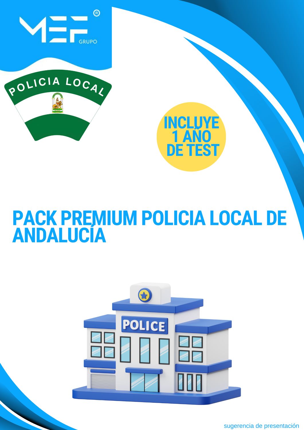 PACK PREMIUM Policía Local de Andalucía + 1 AÑO de test online gratis.