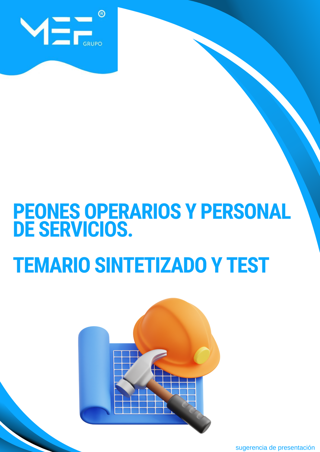 Peones Operarios y Personal de Servicios. Temario sintetizado y test