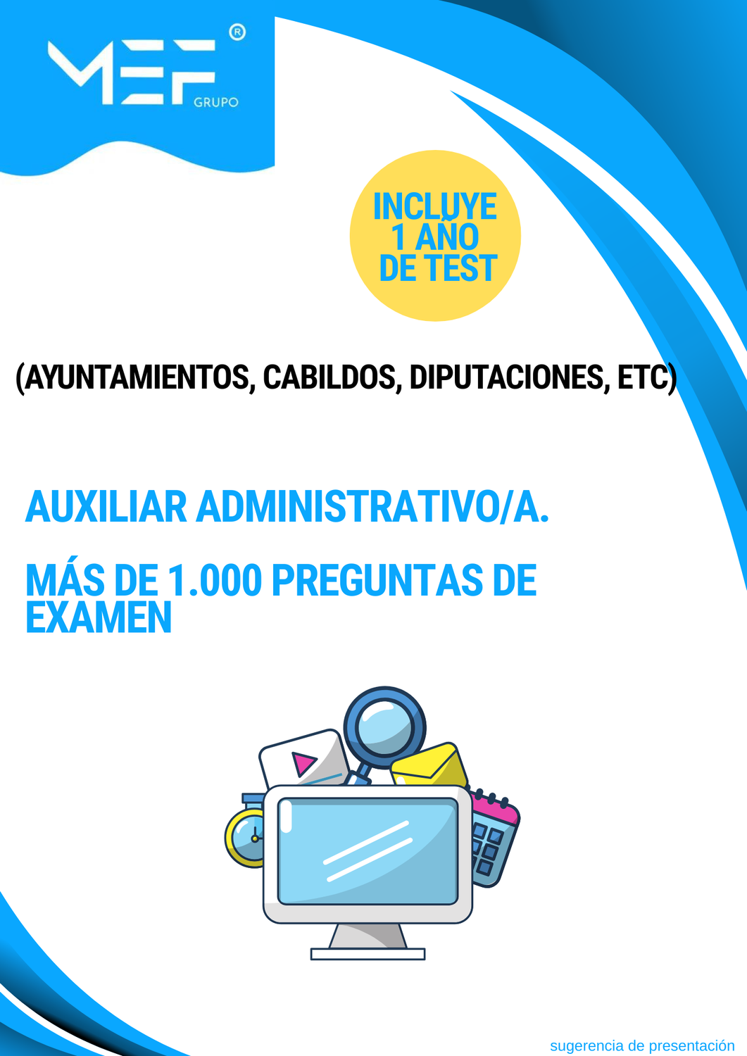 Auxiliares Administrativos. Más de 1.000 preguntas de examen (Ayuntamientos, Cabildos, Diputaciones, etc.)