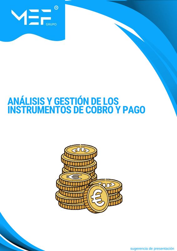 Análisis y Gestión de los instrumentos de cobro y pago