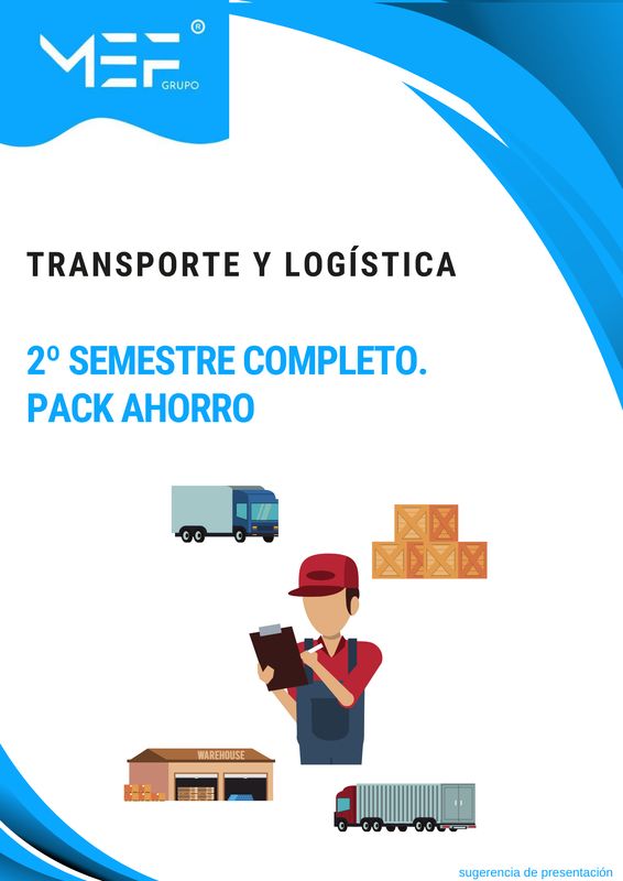FP OFICIAL A DISTANCIA. Transporte y Logística. 2º Semestre Completo. Pack Ahorro FP OFICIAL A DISTANCIA. Transporte y Logística. 2º Semestre Completo. Pack Ahorro