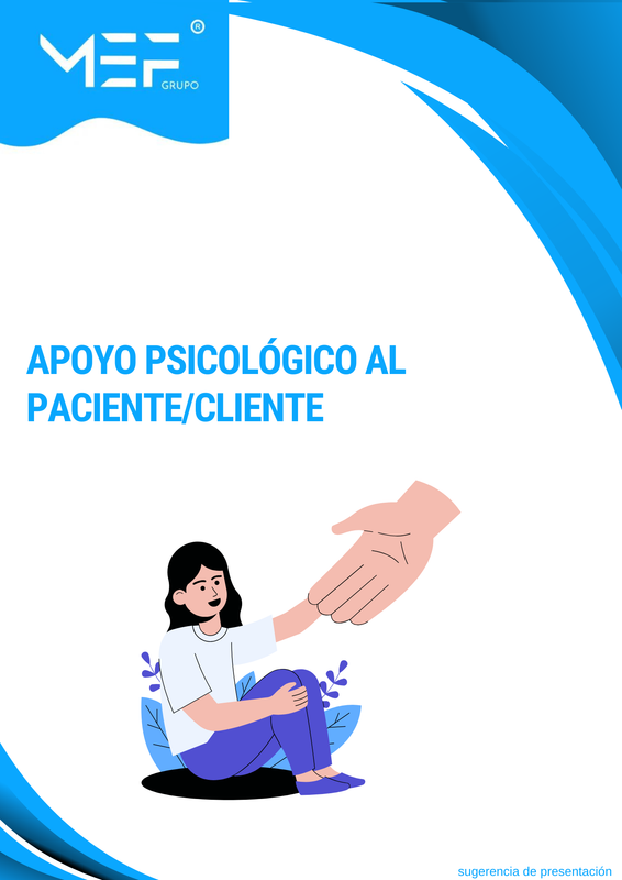 C07: Apoyo psicológico al paciente/cliente
