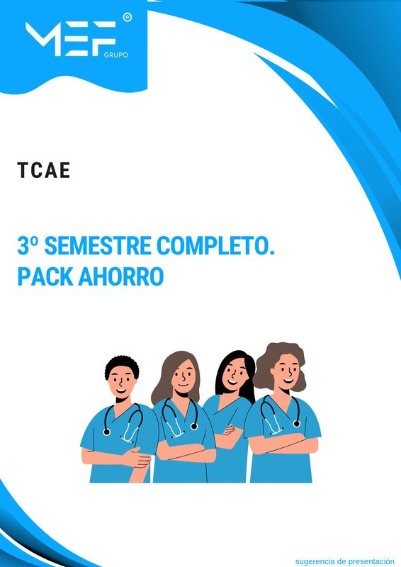 FP OFICIAL A DISTANCIA. TCAE. 3º Semestre Completo. Pack Ahorro FP OFICIAL A DISTANCIA. TCAE. 3º Semestre Completo. Pack Ahorro