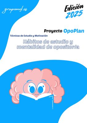 Hábitos de estudio y mentalidad de opositor/a