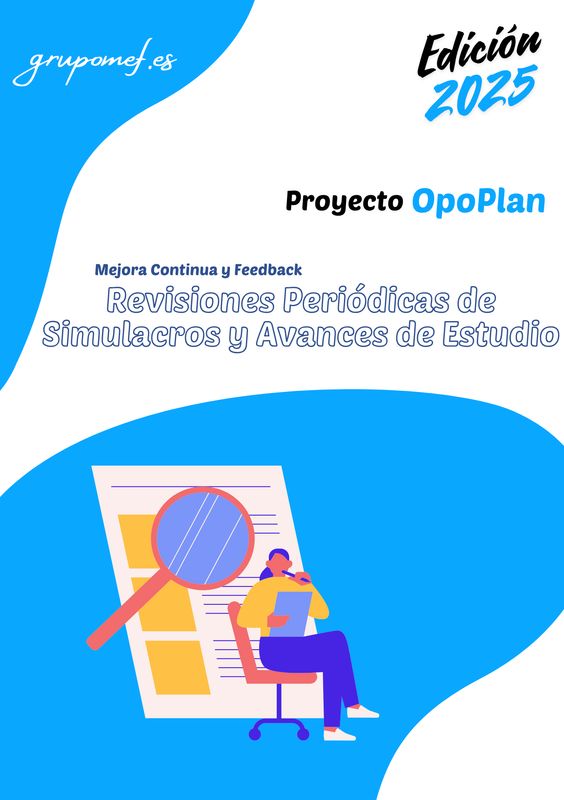 Revisiones periódicas de simulacros y avances de estudio