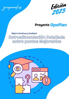Retroalimentación detallada sobre puntos mejorables