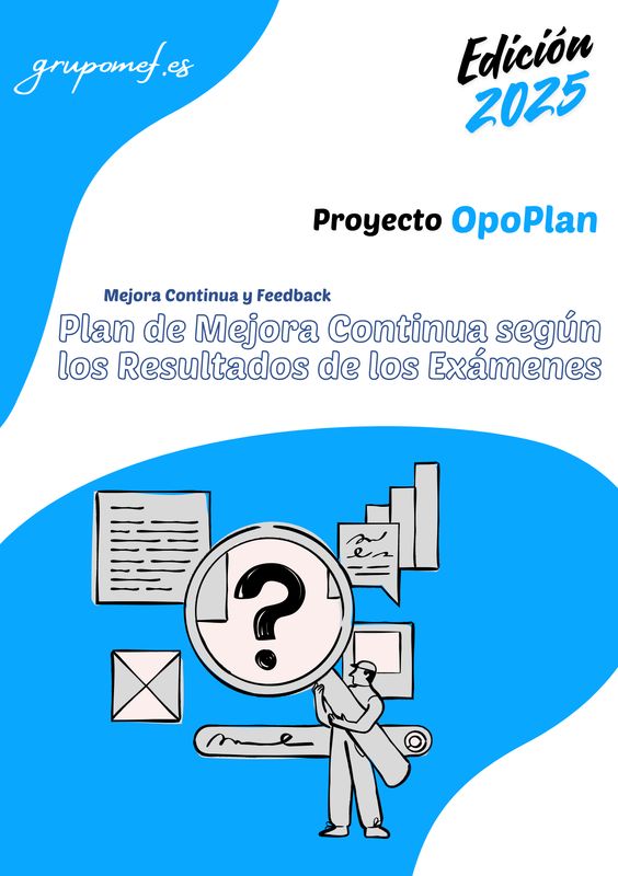 Plan de mejora contiua según los resultados de los exámenes