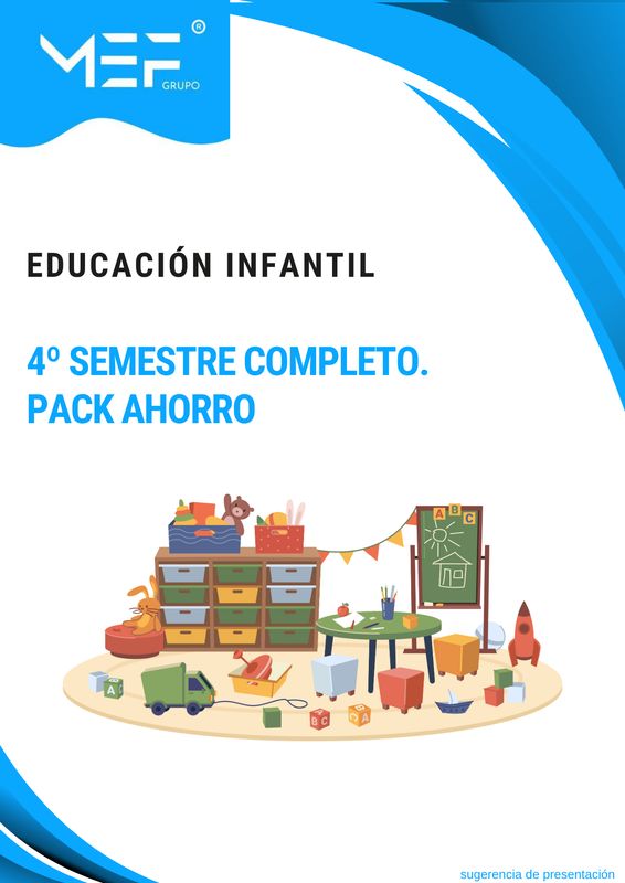 FP OFICIAL A DISTANCIA. Educación Infantil. 4º SEMESTRE COMPLETO. PACK AHORRO