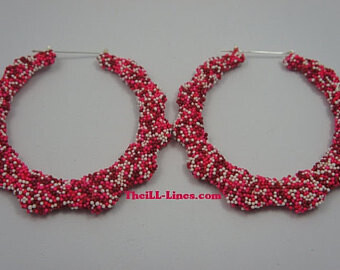 Custom Candy Sprinkle Bamboo Earrings