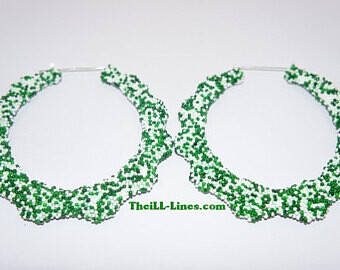 Custom Candy Sprinkle Bamboo Earrings