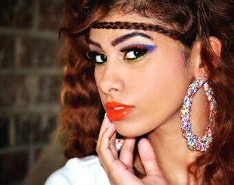 Custom Candy Sprinkle Bamboo Earrings