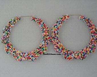 Custom Candy Sprinkle Bamboo Earrings