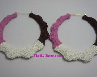 Custom Candy Sprinkle Bamboo Earrings