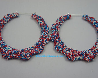 Custom Candy Sprinkle Bamboo Earrings