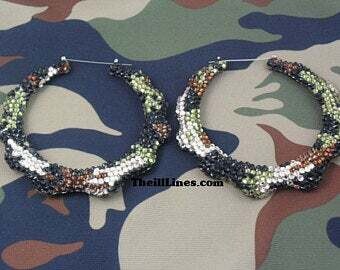 Custom Crystal Bamboo Earrings