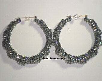 Custom Crystal Bamboo Earrings