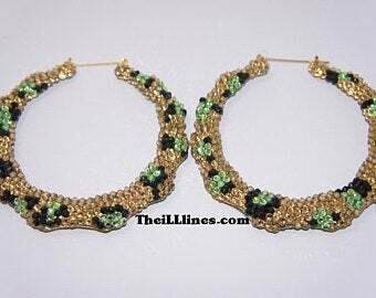 Custom Crystal Bamboo Earrings