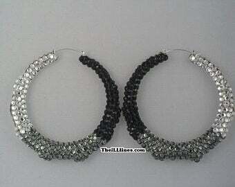 Custom Crystal Bamboo Earrings