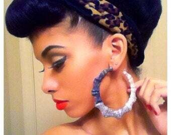 Custom Bamboo Earrings Bling Collection