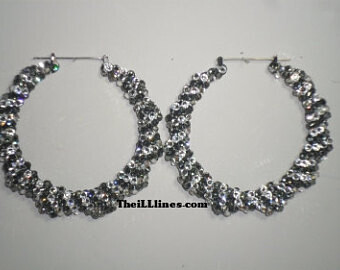 Custom Crystal Bamboo Earrings