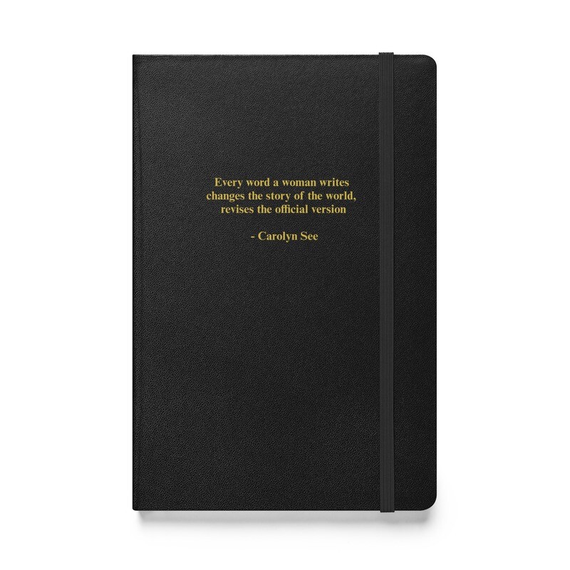 Powerful Women Literary Quote Hardcover bound notebook