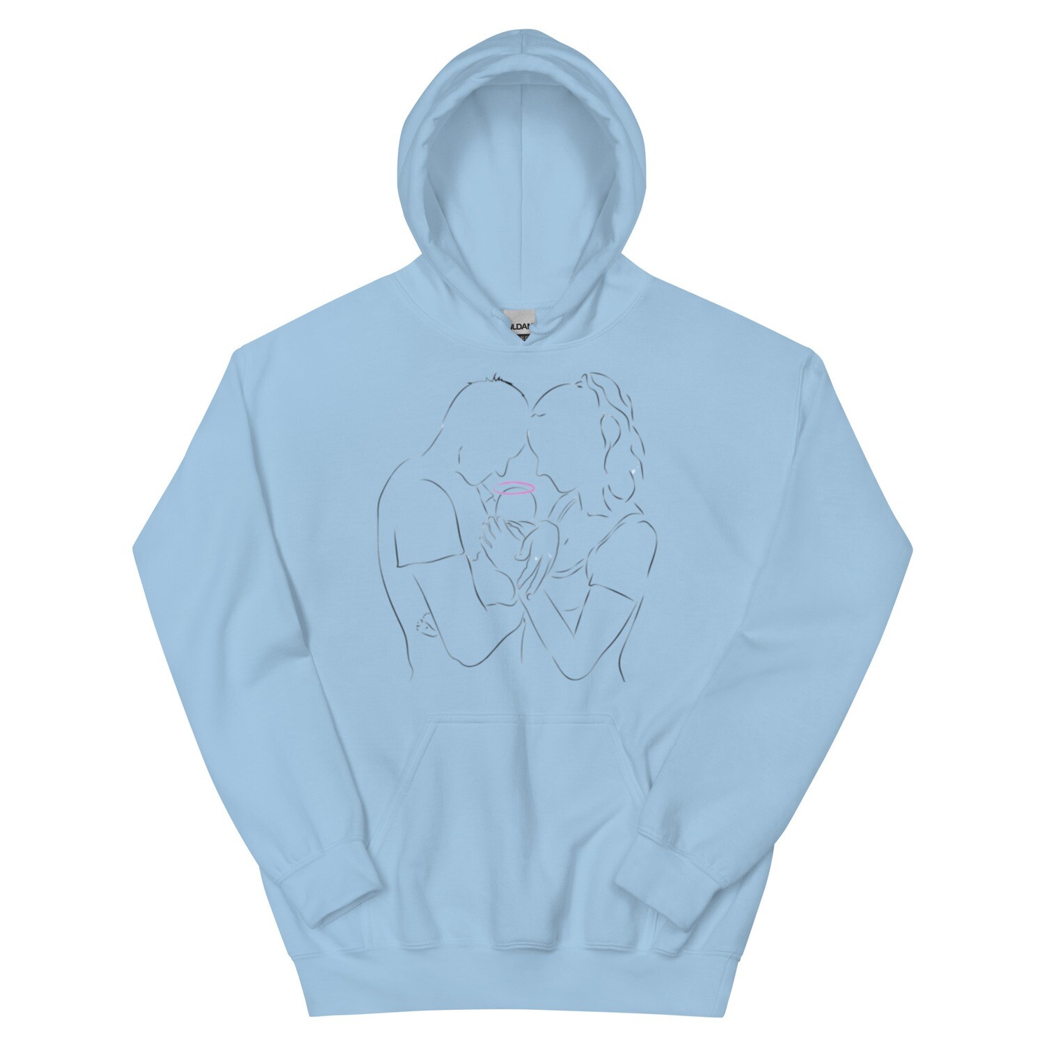 Hoodie &quot;Girl Angel in Heaven&quot; Family