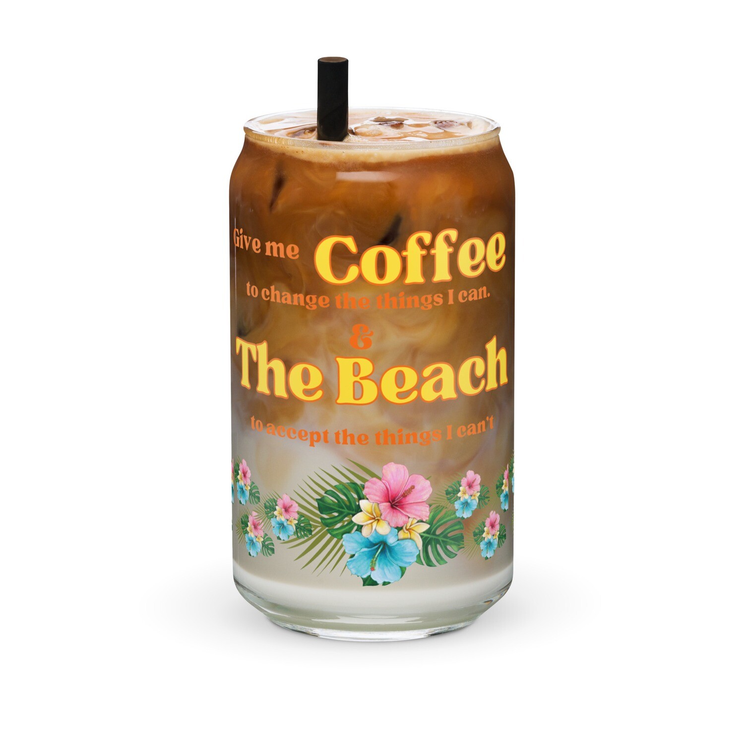 Can-shaped glass Coffee/Beach