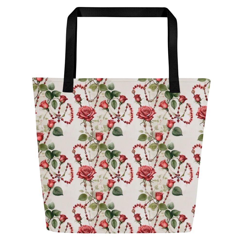 Tote Bag - All Over Rosary - Light Print