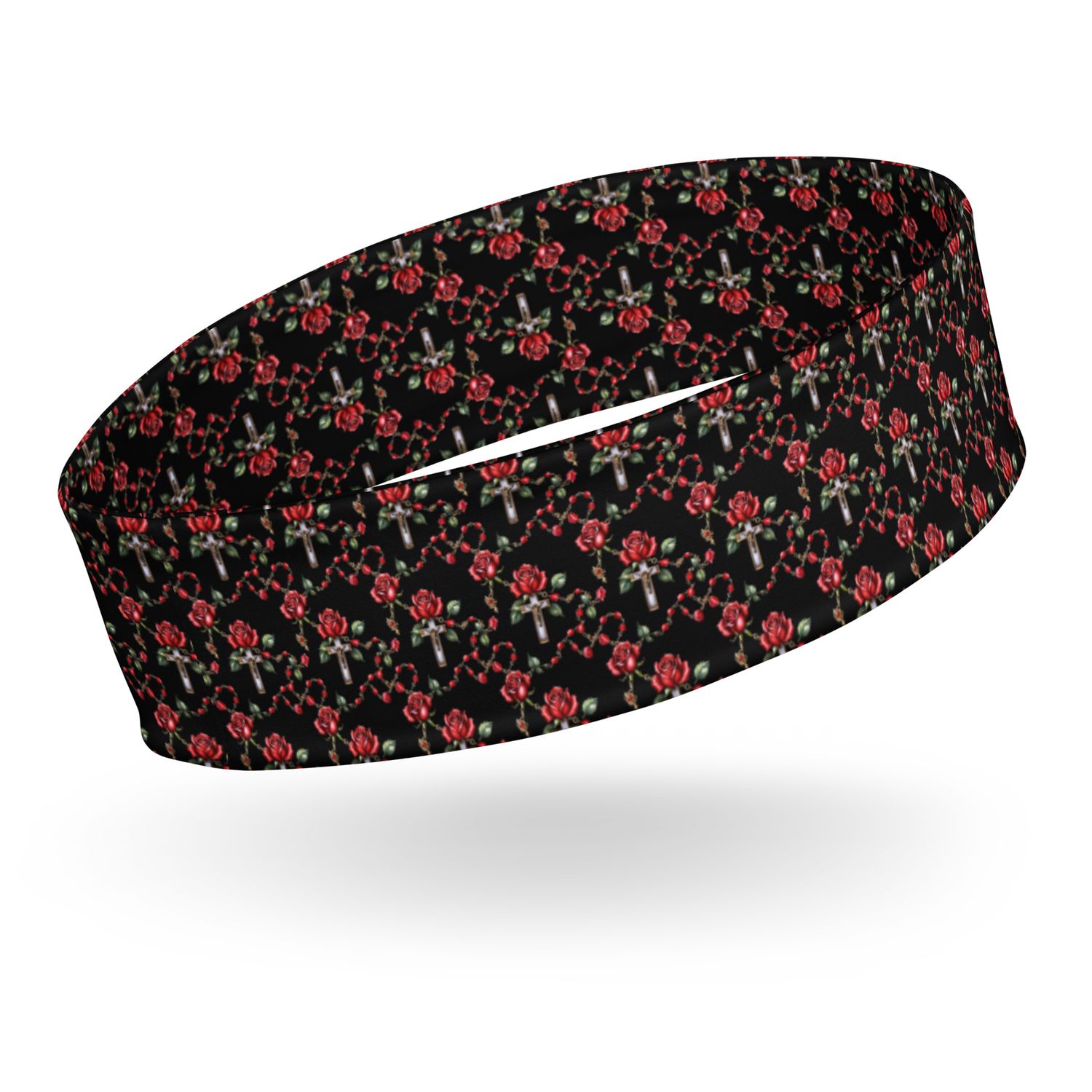 Headband - All Over Rosary - Dark Print