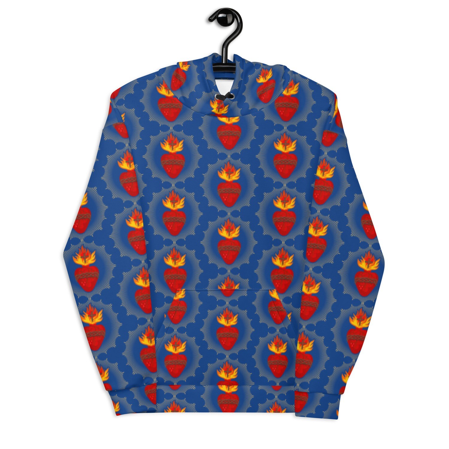 Hoodie - Sacred Heart all over print