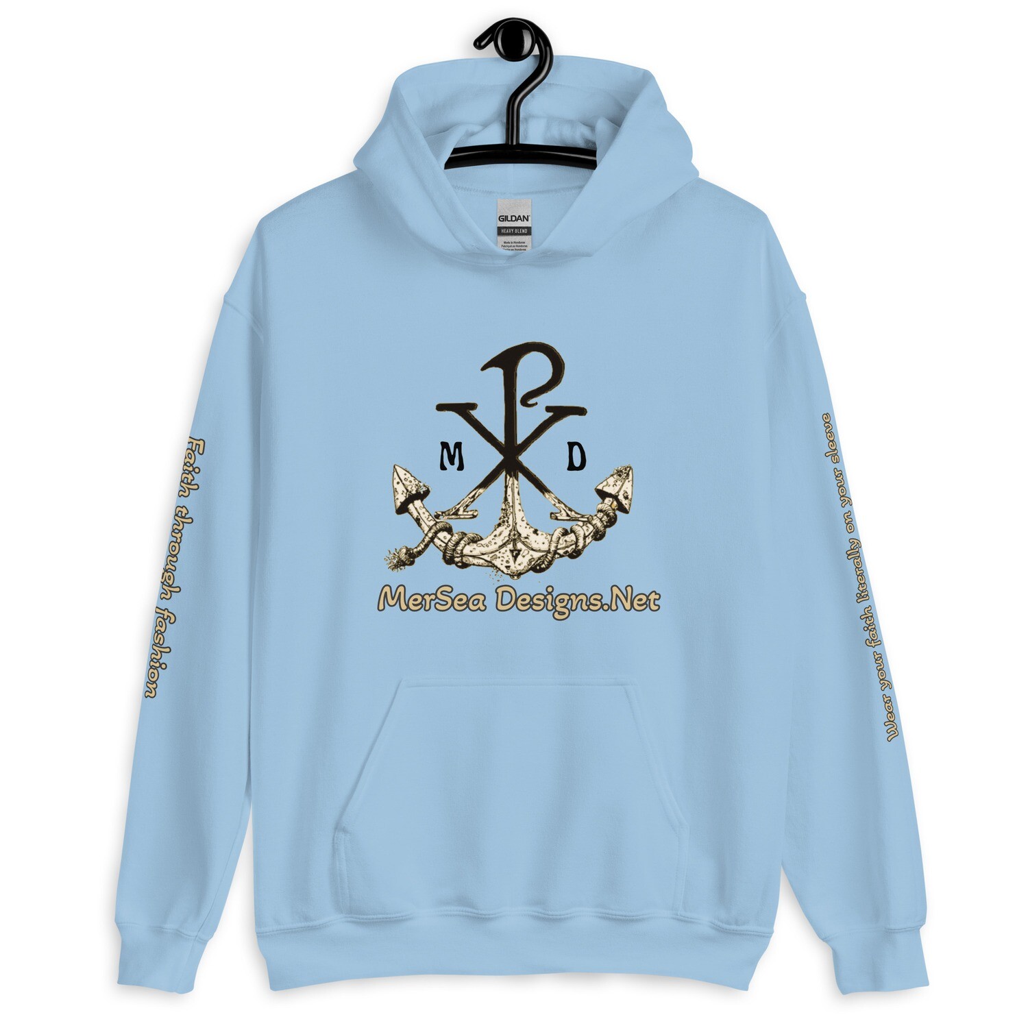 Hoodie - MerSea Designs - Chi Rho/Anchor