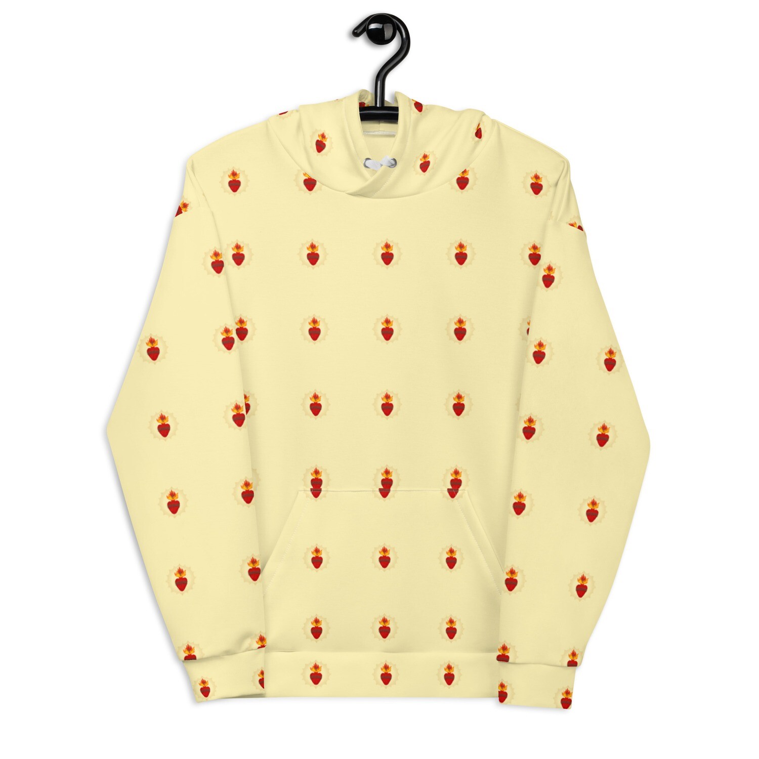 Hoodie -Sacred Hearts Repeating Pattern