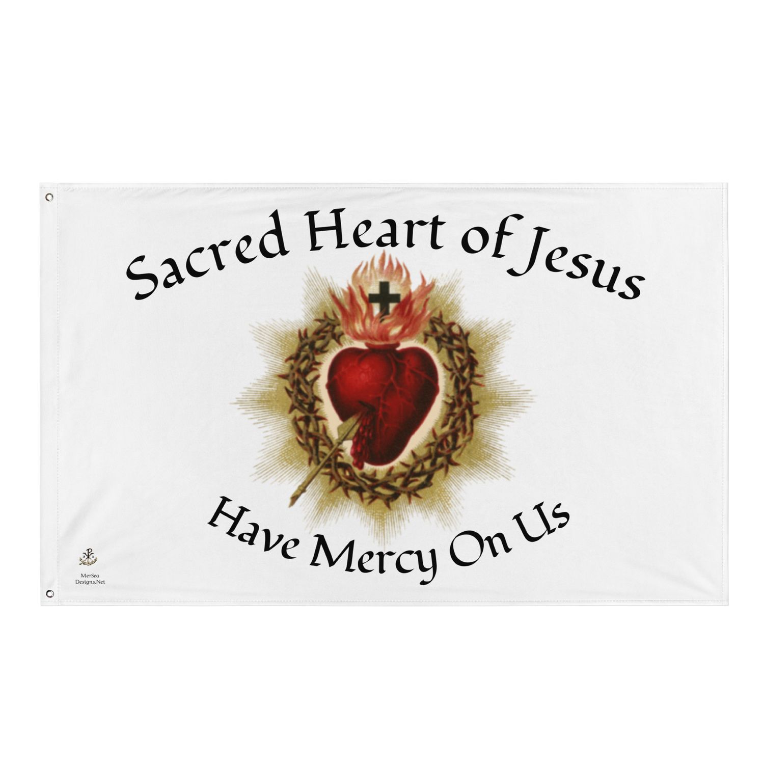 Flag - Sacred Heart - White