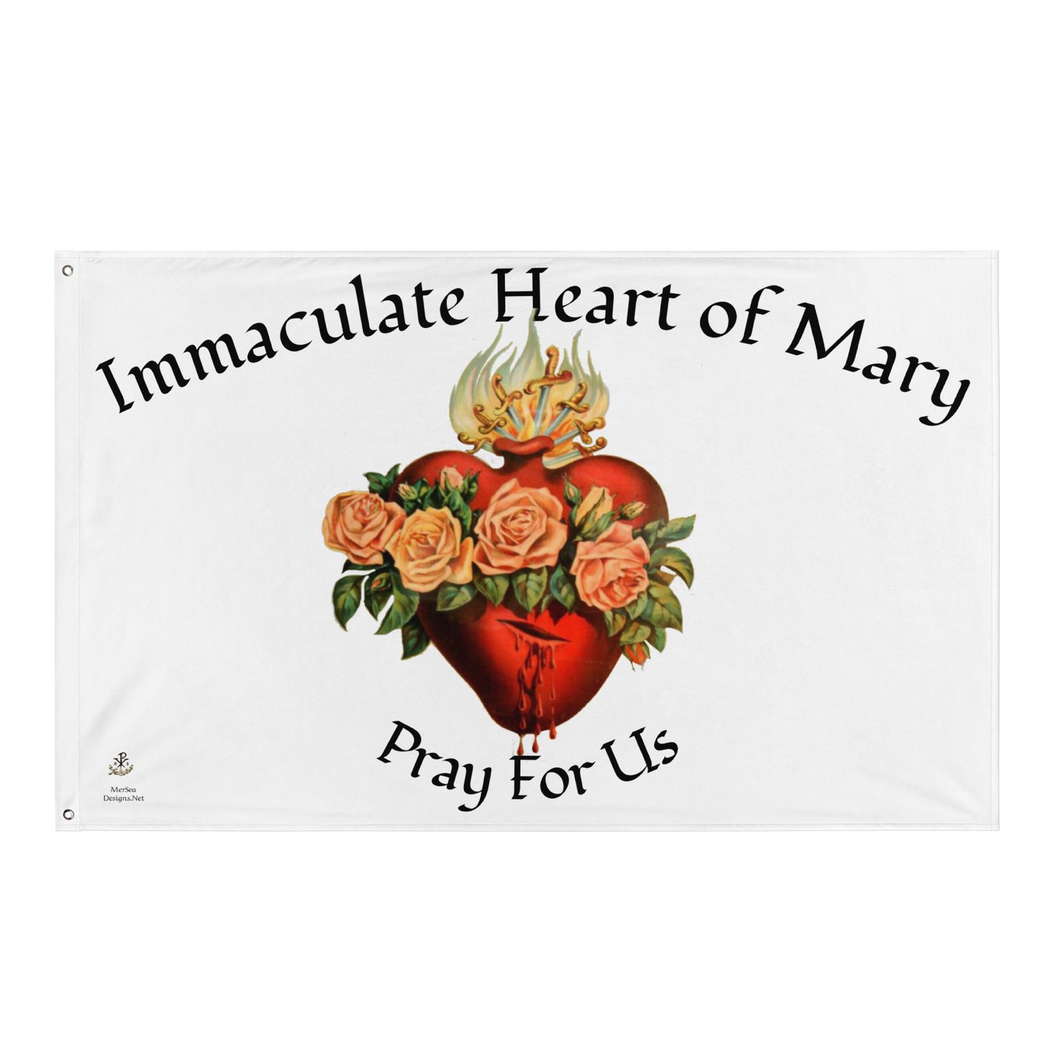 Flag - Immac Heart of Mary - White