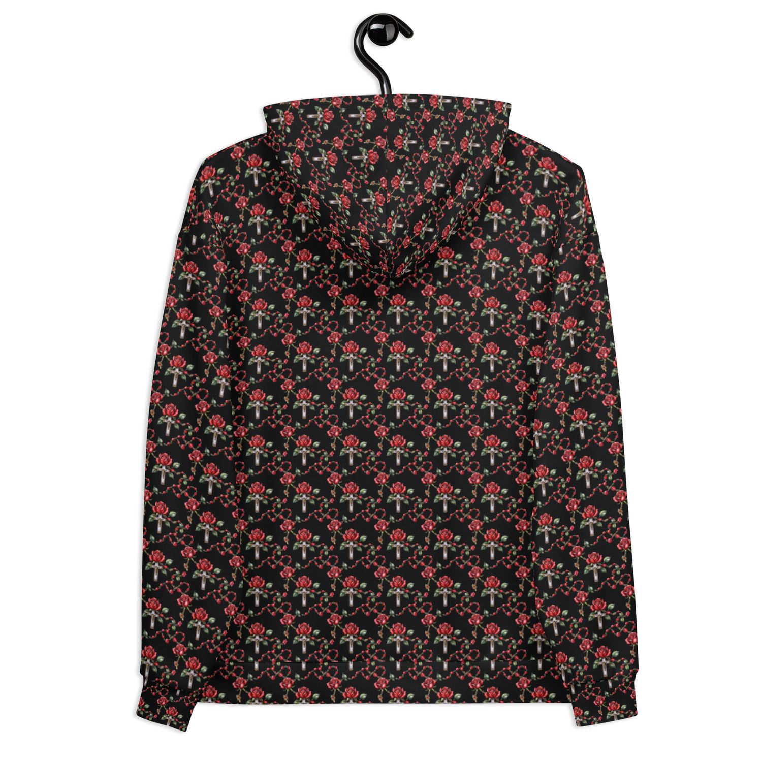 Hoodie - All Over Rosary - Dark Print