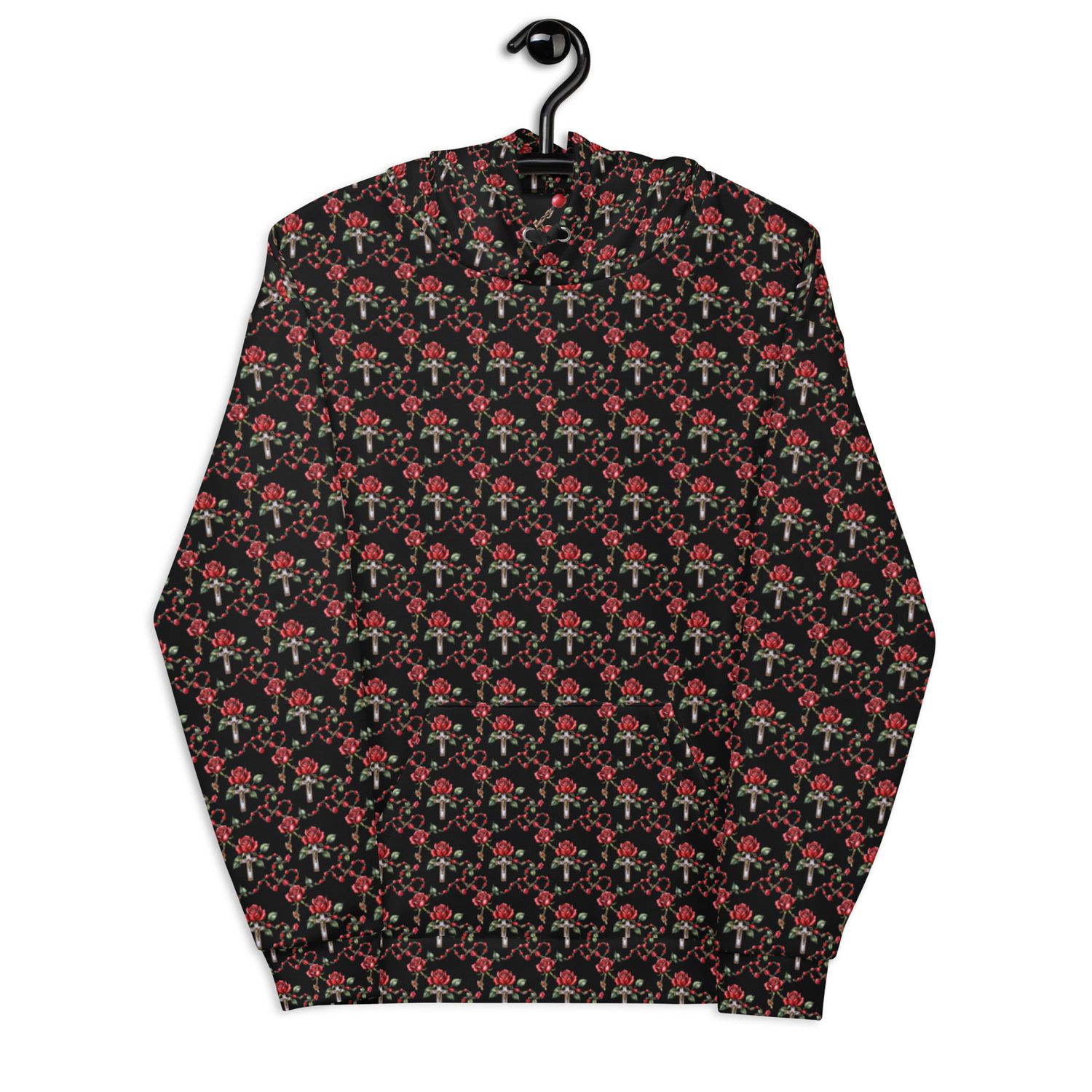 Hoodie - All Over Rosary - Dark Print