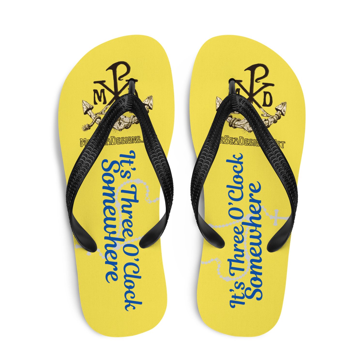 Sandals - Flip-Flops - Three O'Clocks Somewhere