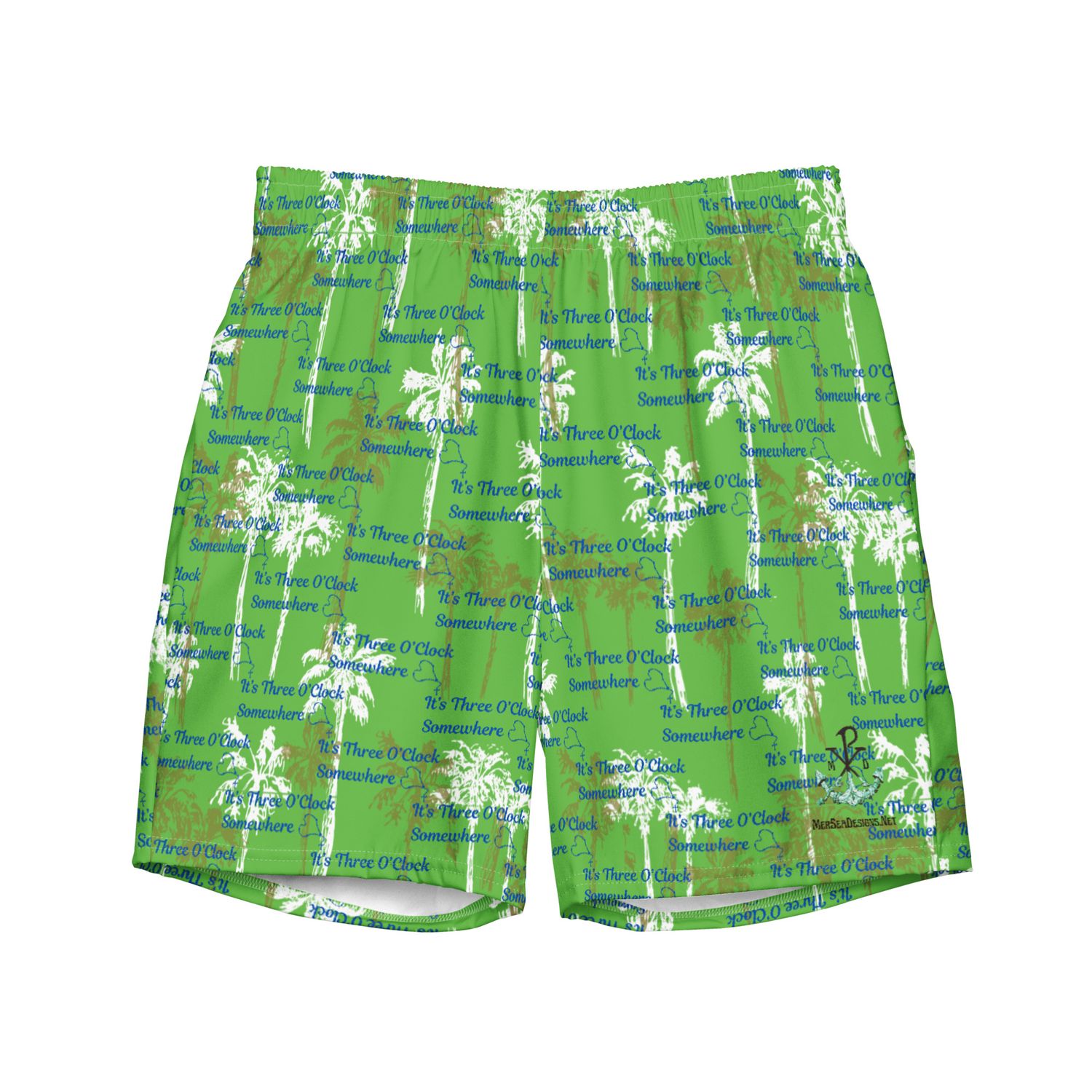 Swim Trunks - Three O'Clock Somewhere - Green