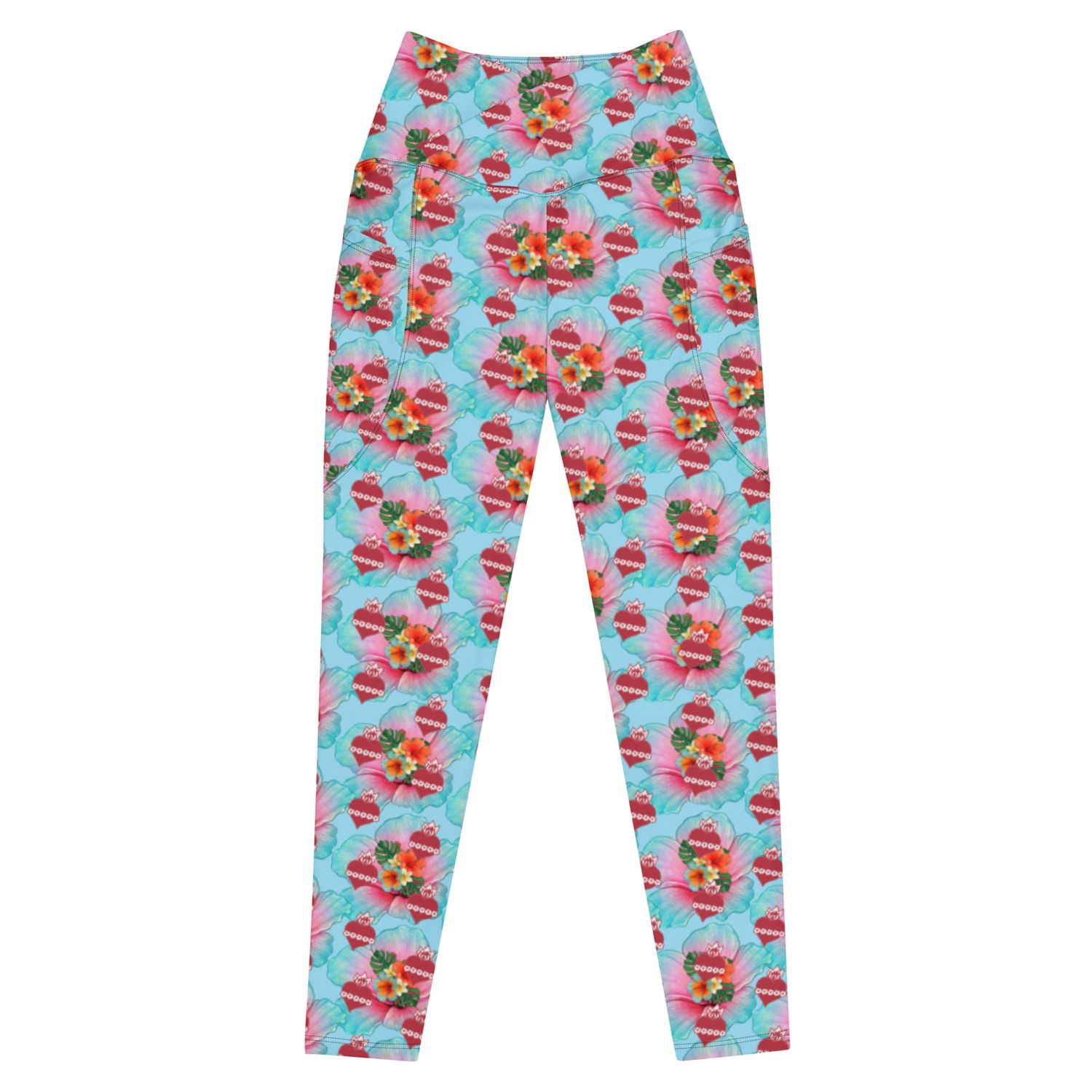 Swim - Crossover Waistband water leggings with pockets