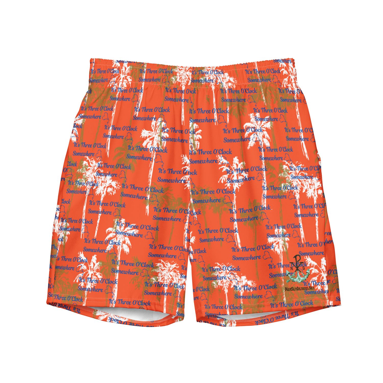 Swim Trunks - Three O'Clock Somewhere - Orange
