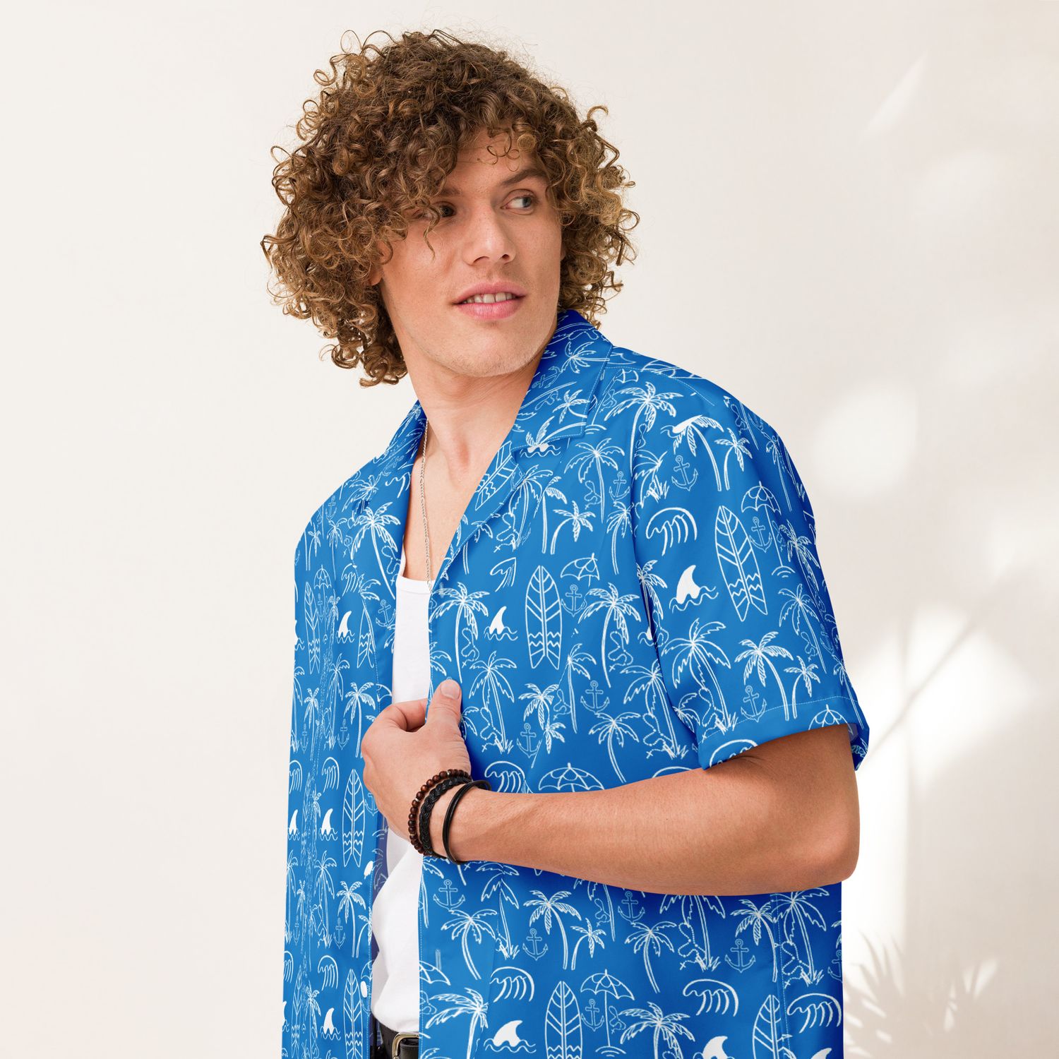 Button Up Shirt - Beach Vibes