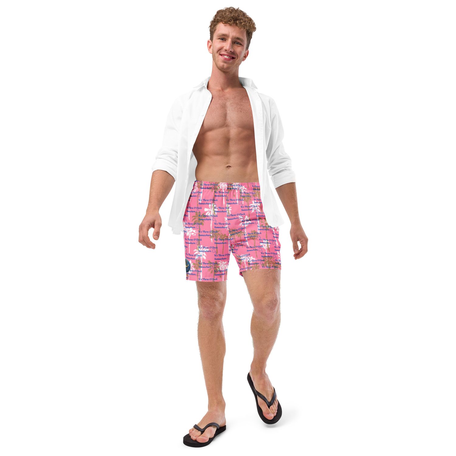 Swim Trunks - Three O'Clock Somewhere - Pink