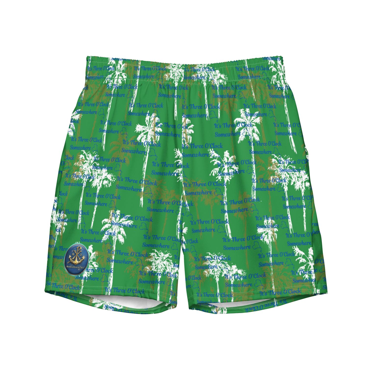 Swim Trunks - Three O'Clock Somewhere - Green