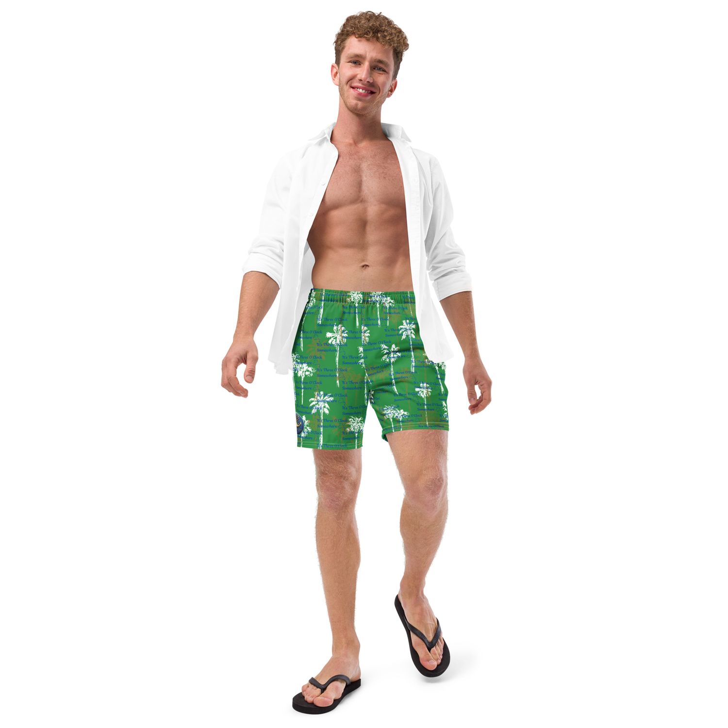 Swim Trunks - Three O'Clock Somewhere - Green