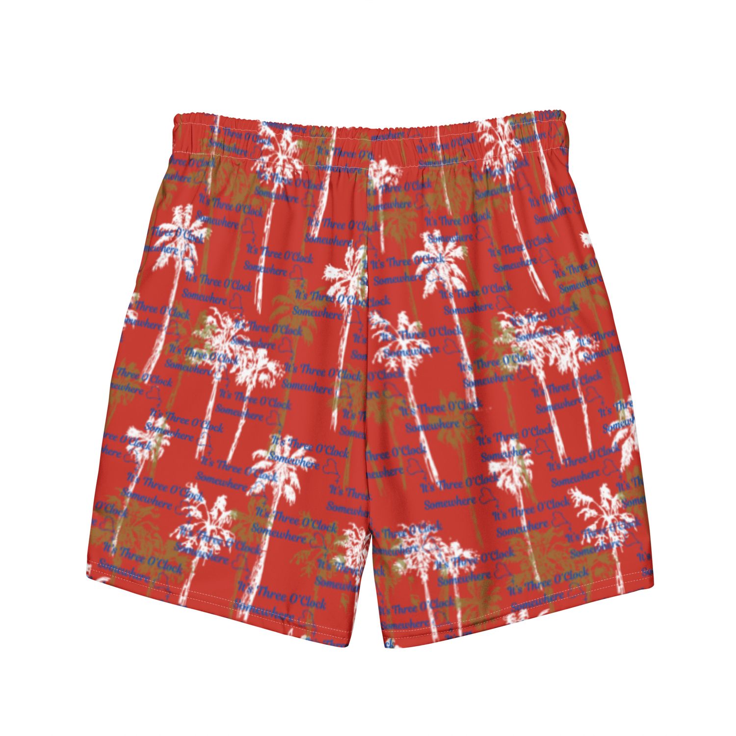 Swim Trunks - Three O'Clock Somewhere - Red