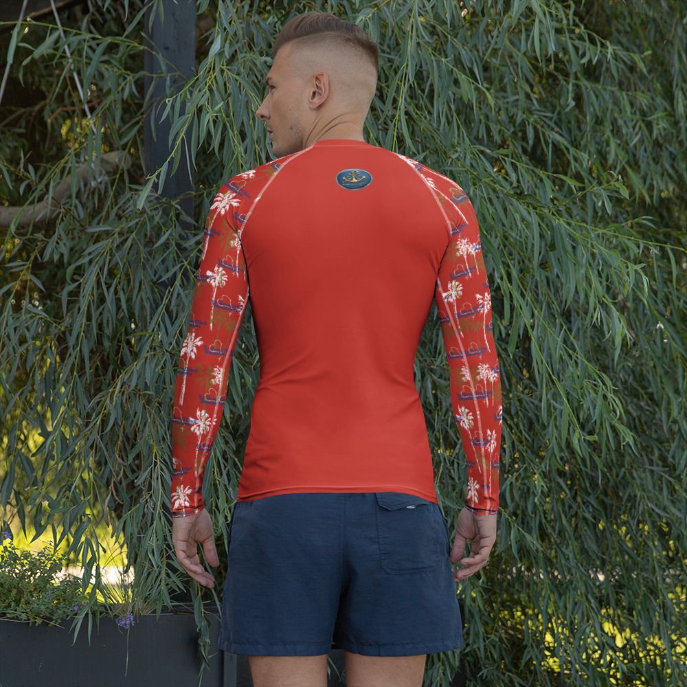 Swim - Long Sleeve Rash Guard - 3 O'Clock Somewhere - Red