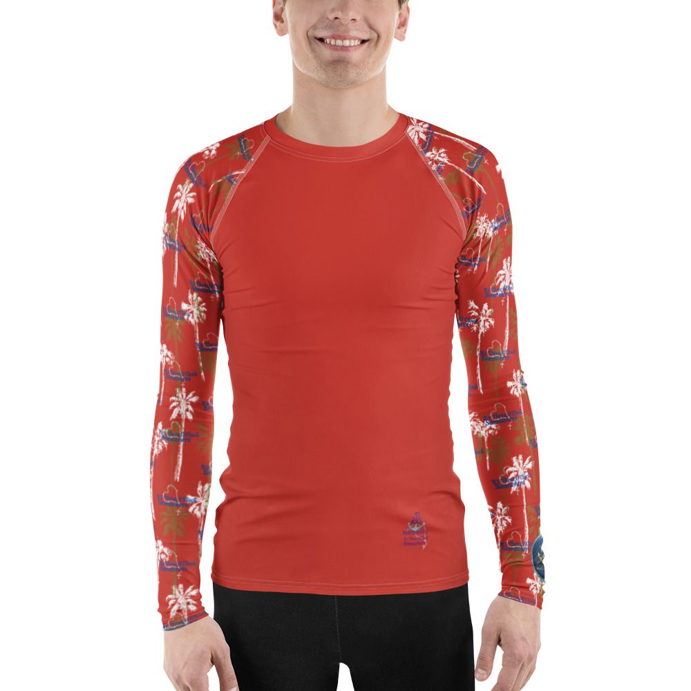 Swim - Long Sleeve Rash Guard - 3 O'Clock Somewhere - Red