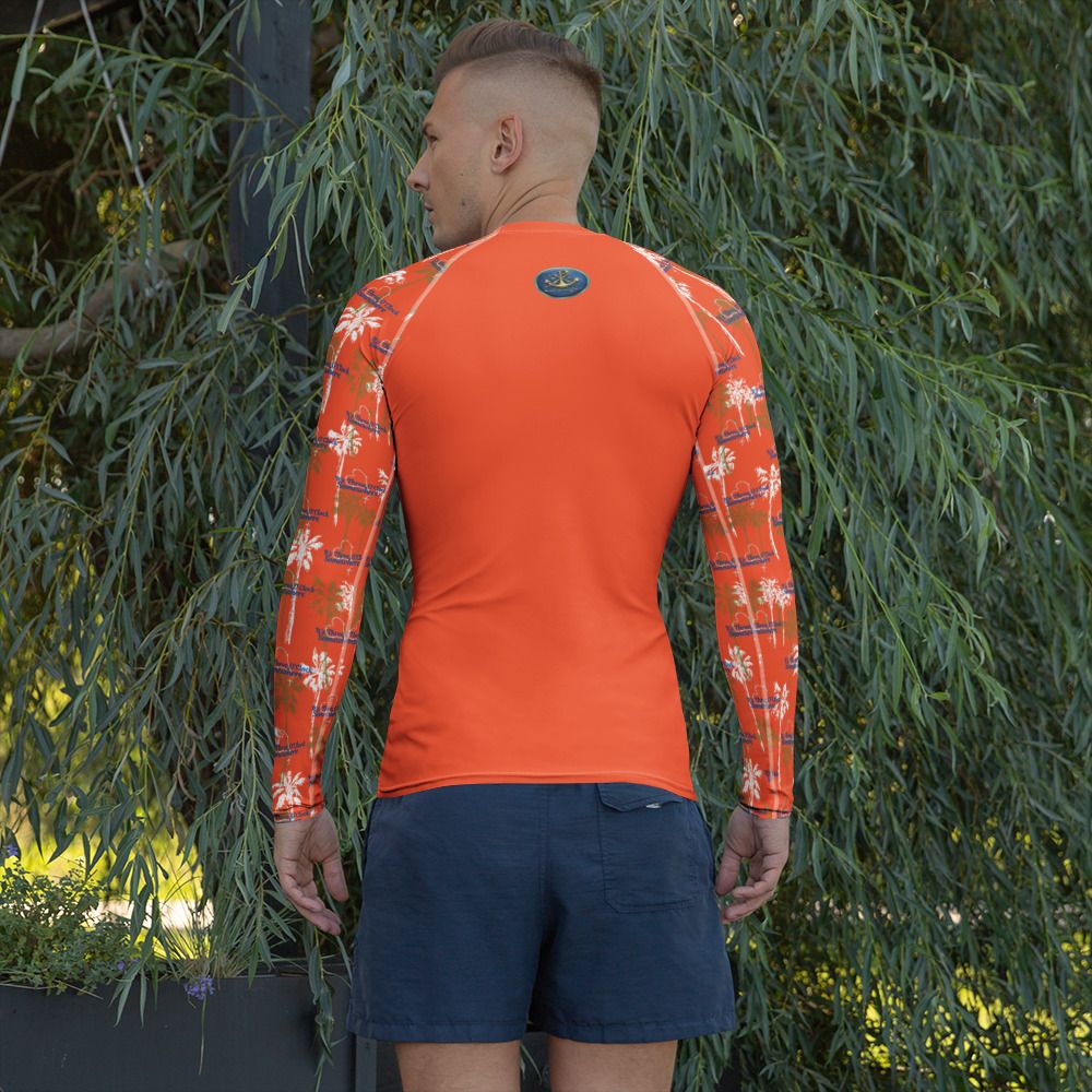 Swim - Long Sleeve Rash Guard - 3 O'Clock Somewhere - Orange